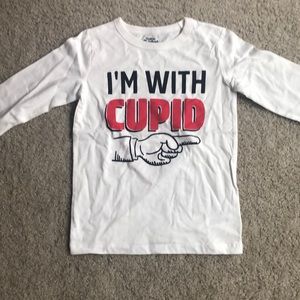 Boys long sleeve valentines shirt